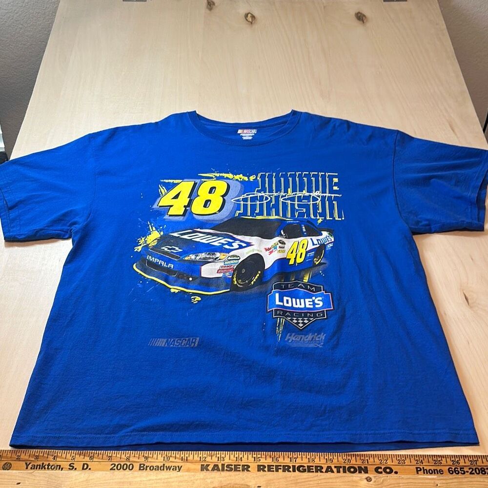 NASCAR Jimmie‎ Johnson Lowe's Racing T-shirt size 2XL